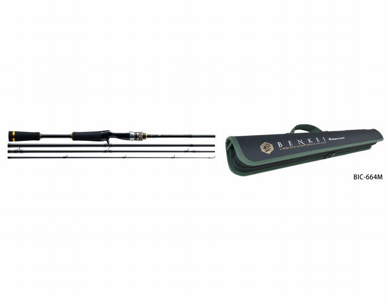 Major Craft BENKEI PACK ROD BIC-664M Baitcasting Rod for Bass 4560350817704