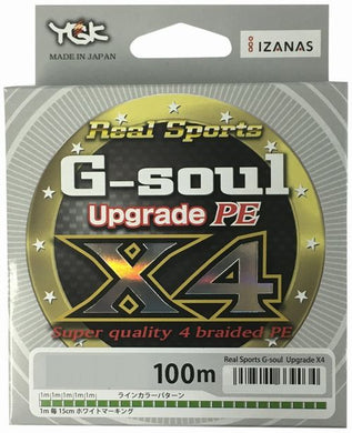 YGK G-soul X4 Upgrade 100m #0.2 PE Braid 4988494339010