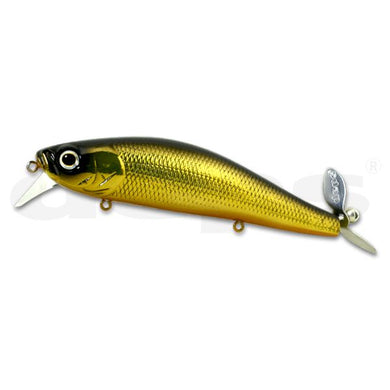 DEPS SPIRAL MINNOW #01 GM Black Gold 4544565077016