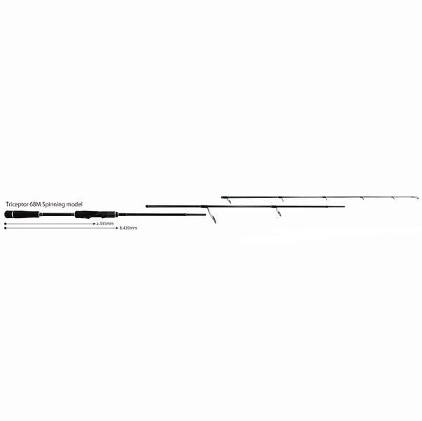 YAMAGA Blanks Triceptor 68M Spinning model Spinning Rod for Bass 4560395515542