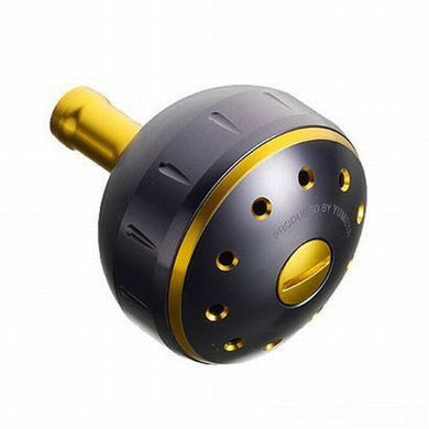 Shimano Yumeya ALUMINUM ROUND POWER HANDLE KNOB BLACK GOLD S Type A 4969363027122